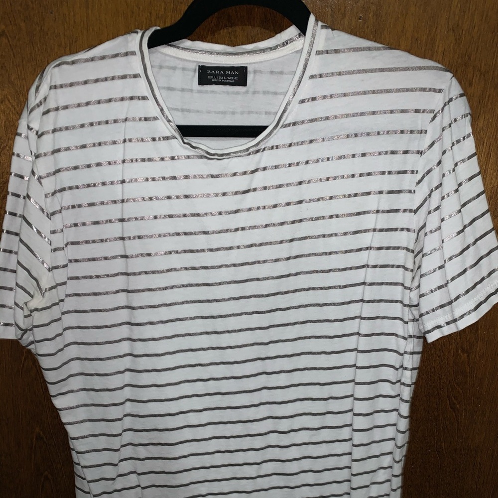 Metallic Striped Shirt